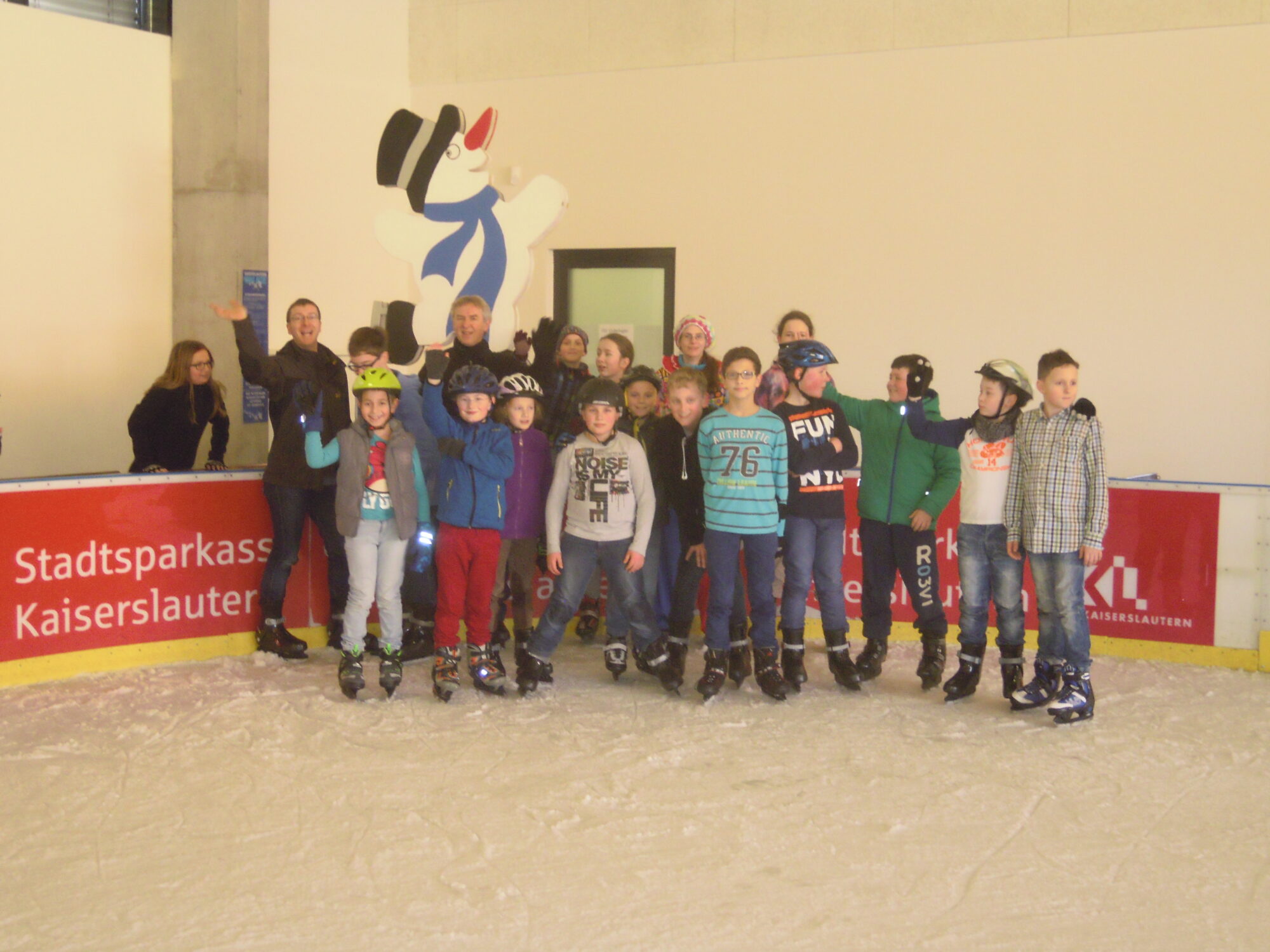 Gruppenfoto Eisbahn 2016